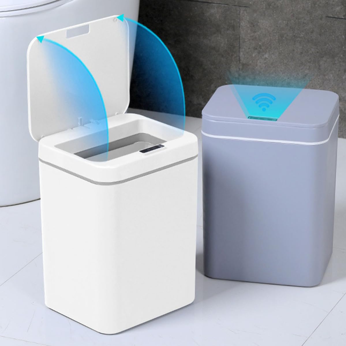 Veemoon Sensor Mülleimer 16l mit Infrarotsensor, Kontaktlos, für Büro