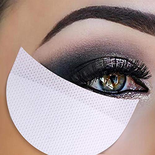 Eyeshadow Stencils 100pcs Eyeshadow Gel Pad Patches Eyeshadow Shield Lint Free Under Eye Eyeshadow for Eyeliner Eyelash Extensions Lip Makeup