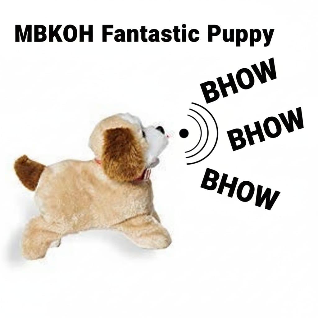 MBKOH Walking and Jumping Dog with Sound Puppy Toy for Kids | Soft & Interactive Battery Operated Toy | Birthday Gift for Babies | Educational Interactive Dog Toy for Baby Kids Children 1