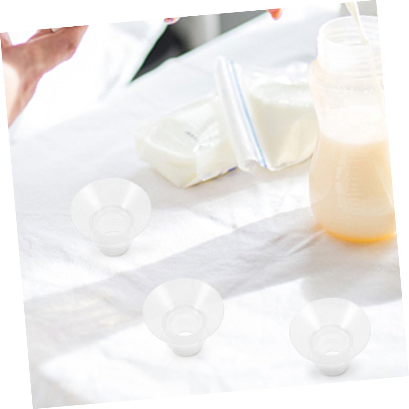 RORPOIR Feeding Accessories: 4pcs Silicone Flange Inserts for Easy to Clean and Wearable
