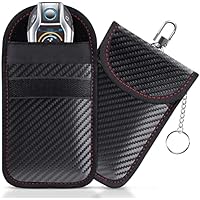 lanpard 2PCS Mini Bolsa Faraday para Llaves de Coche, Funda