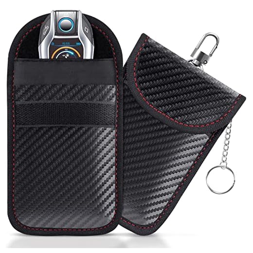 Lanpard Keyless Go Schutz Autoschlüssel[2 Pack],RFID Funkschlüssel Abschirmung Schlüsseltasche, Strahlenschutz Tasche, Signal Blocker, Schlüsseletui Schutzhülle Car Key Safe