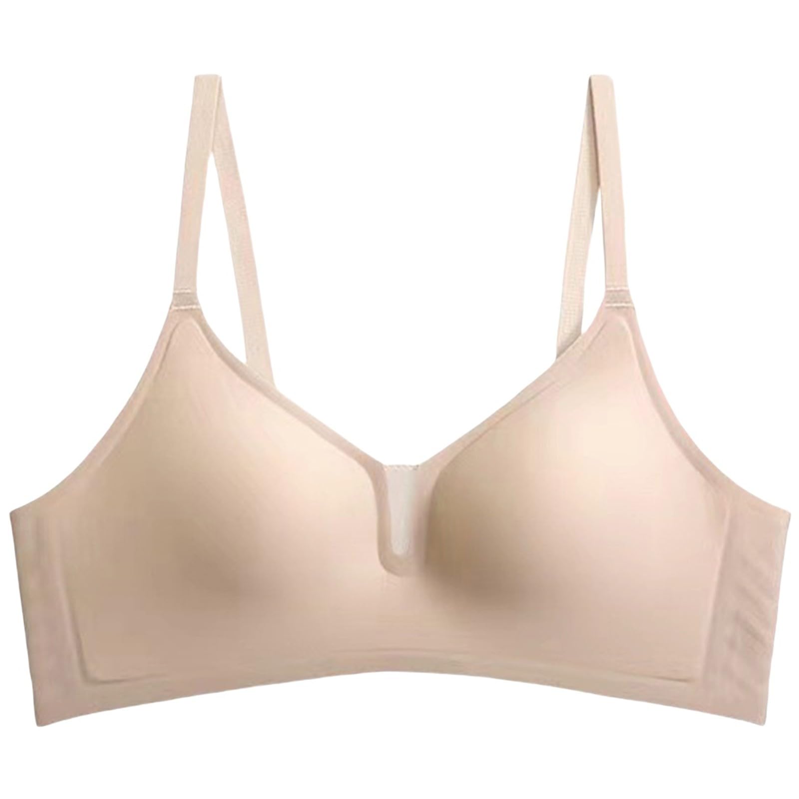 Biustonosze Minimiser dla kobiet UK Niski tył Bez fiszbin Ramiączka Wyściełany Push Up Halter Halterneck Plus Size Bezszwowy biustonosz sportowy Miękki, lekki biustonosz