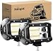 Nilight 18001F-B 2PCS 5Inch 72W Double Row Flood Bar 10800Lumens Driving Fog Led Off Road Lights for Trucks Jeep ATV UTV SUV Boat Marine,2 Years Warranty