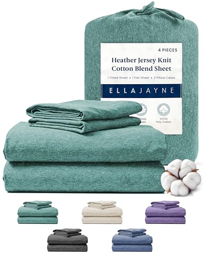Ella Jayne Jersey Sheets Queen Set (4 Pieces) All...