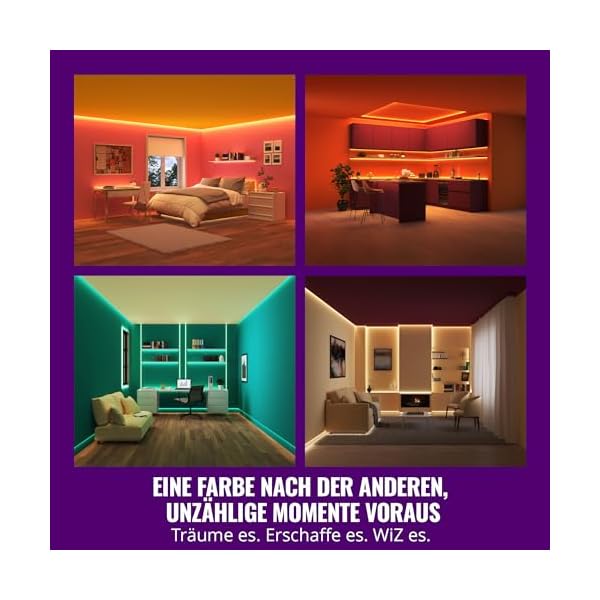 WiZ RGB LED Lightstrip, anpassbar, 16 Mio. Farben + Weißtöne – Bild 4
