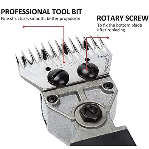 350W cesoie elettriche, 2400 RPM Clipper di lana regolabile per le capre Alpaca. Motore durevole di massimome, funzionamento silenzioso e manutenzione facile. Strumento di toelettatura professionale c