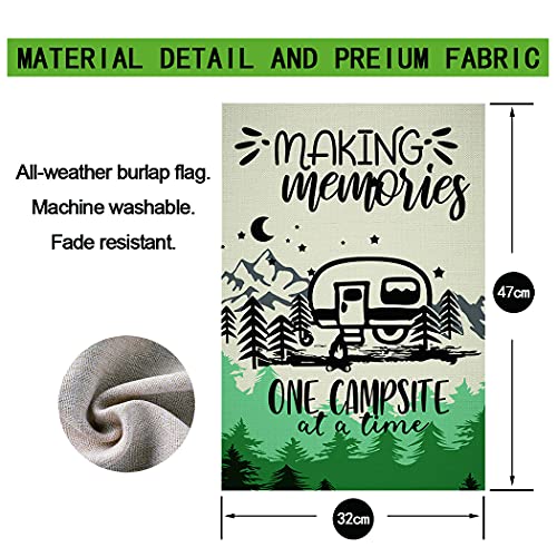 Chengxun HYQ0914 Making Memories Camping Trailer Tree Garden Flag Vertical Double Sided thumb #4