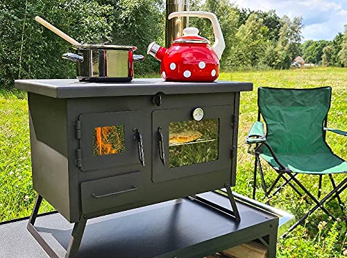 Foto von Outdoor-Küchenofen Garten-Kamin Gartenküche ERNA Gartenofen Pizzaofen Grillkamin Holzbackofen