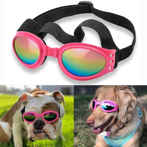 QUMY Dog Goggles Pink Large