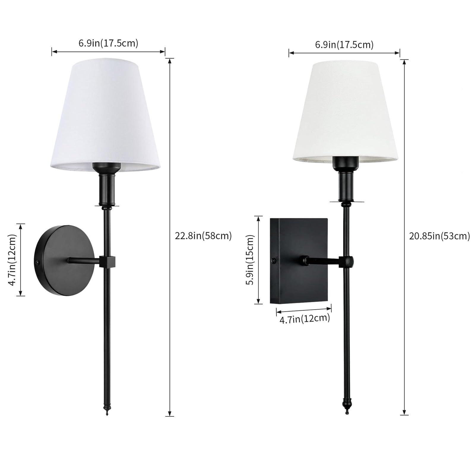 LED Apliques de Pared Interior con Mando Distancia Regulable RGB Lámpara de Pared Recargables USB Iluminación de Pared con Pantalla de Tela para Dormitorio Salón Pasillo (Círculo Dorado,1 Pieza)