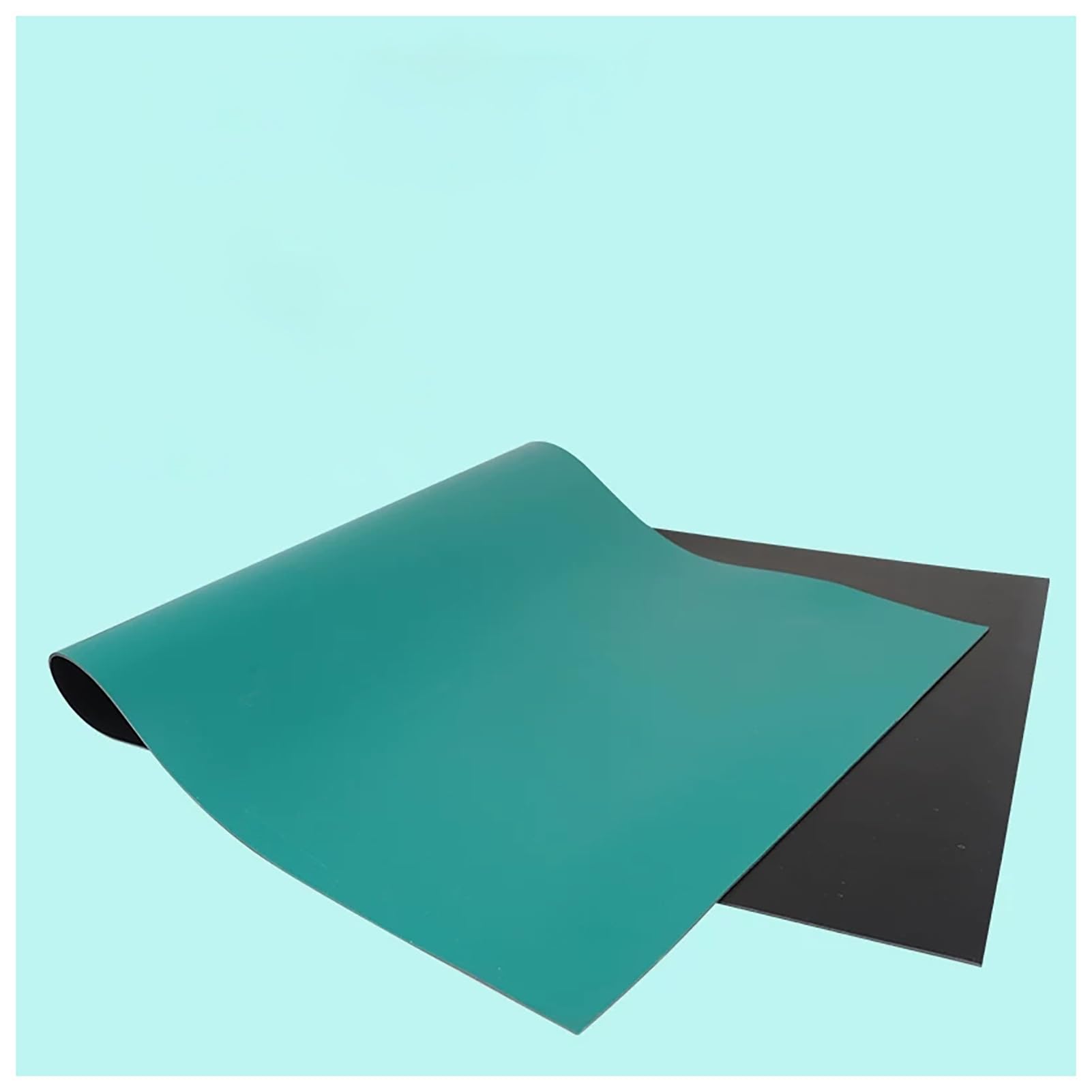Alfombrilla de goma antideslizante, antiestática, resistente al desgarro, de 2 mm de espesor, adecuada for laboratorios y talleres de fábrica(1x1meter/3.28x3.28ft)