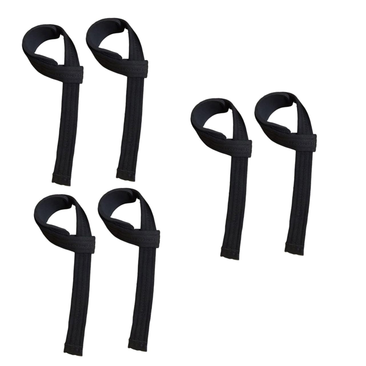 BESTonZON Cintura Di Presa Attrezzo Per Esercizi Attrezzatura Per Allenamento Fascia Da Polso Per Fitness Fasce Per Sollevamento Pesi Fascia Da Polso Per Palestra Nera