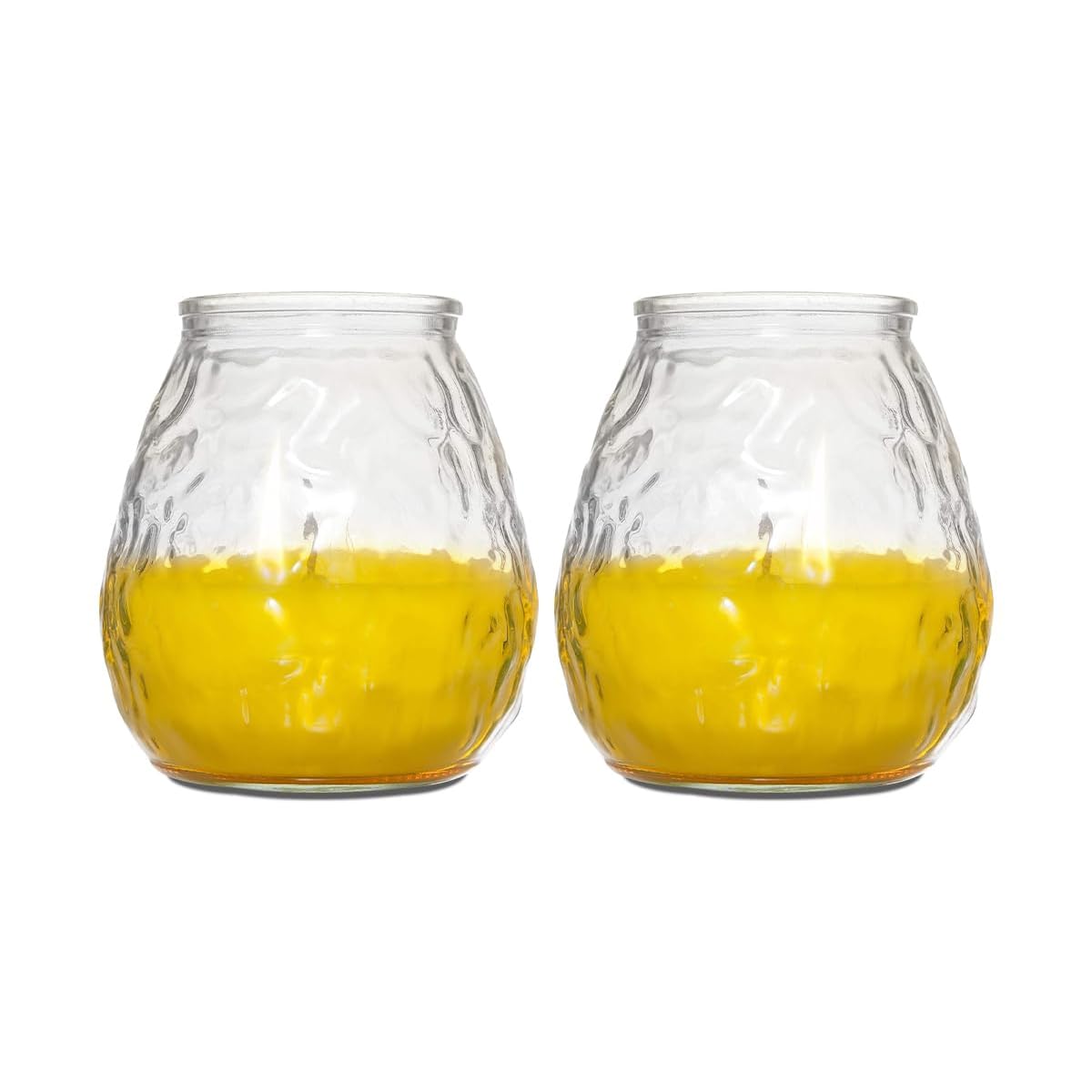 ZOPPER Citronella Candle 2 Pack – 40 Hour Burn Time Glass Jar – Outdoor Garden Candle for Patio Balcony & Summer Dining – Insect Repellent