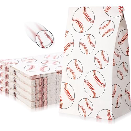 Zonon 30 Pack Baseball Goodie Bags, Baseball Gift Bags for Treat