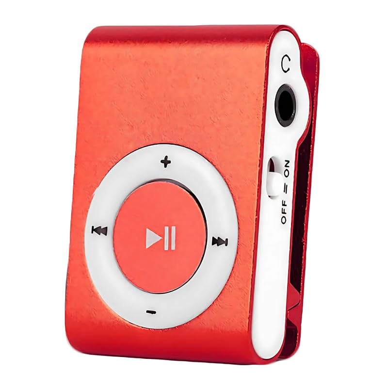 Drumstone 𝟏𝟓 𝐘𝐄𝐀𝐑𝐒 𝐖𝐀𝐑𝐑𝐀𝐍𝐓𝐘 Portable Handy Metal MiniMP3 Music Player, Lossless SoundBack Clip MP3Expandable Storage ??? Card not included
