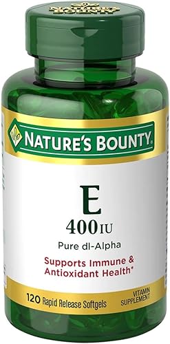Nature's Bounty E 180mg Pure dI-Alpha Softgels, 120 unidades