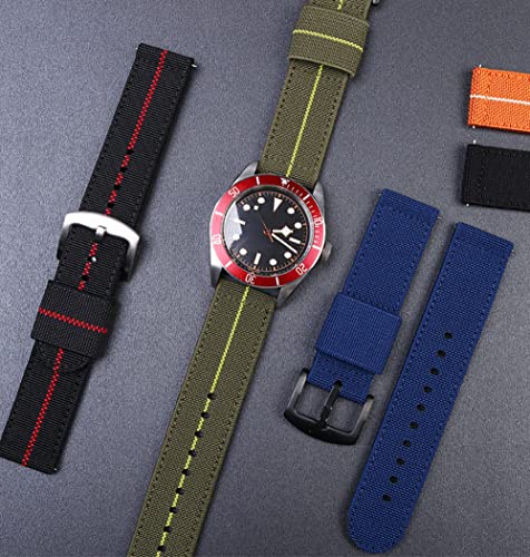 Skyk Quick Release Watch Bands - Stretchy Nylon Two-Piece Military Style Ballistic Watch Straps thumb #4