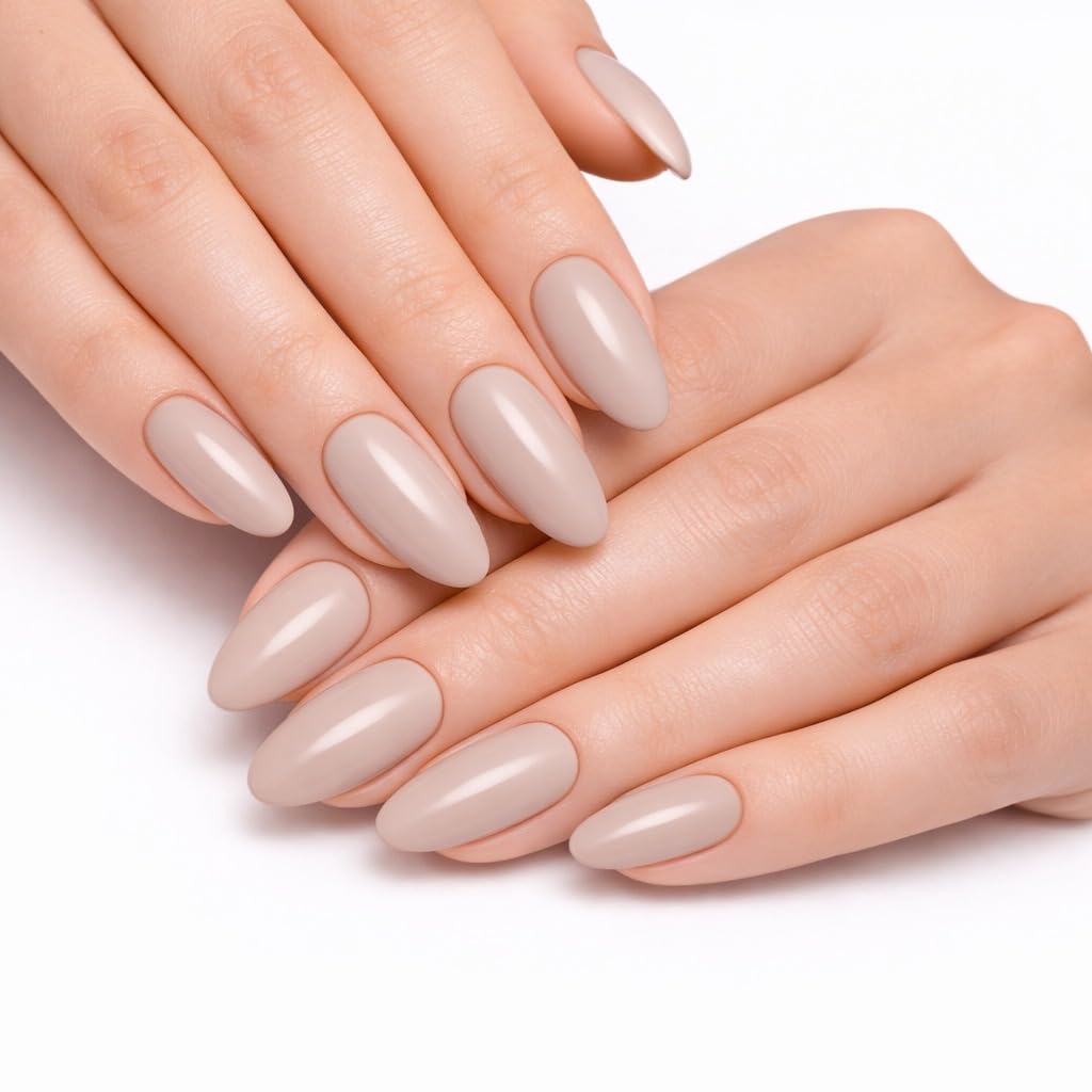 Sanfe Instant Stick On Nails - Classic Coffee | 24 Reusable Artificial Fake Nail Set/Extensions | Quick, Lightweight, Salon Look, Lasts upto 3 weeks | For Festivals & Special Occasions-image-4
