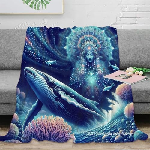 Couvertures 3D en flanelle baleine pour réconforter les garçons et filles - 3