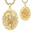 virgin mary-D gold-plated