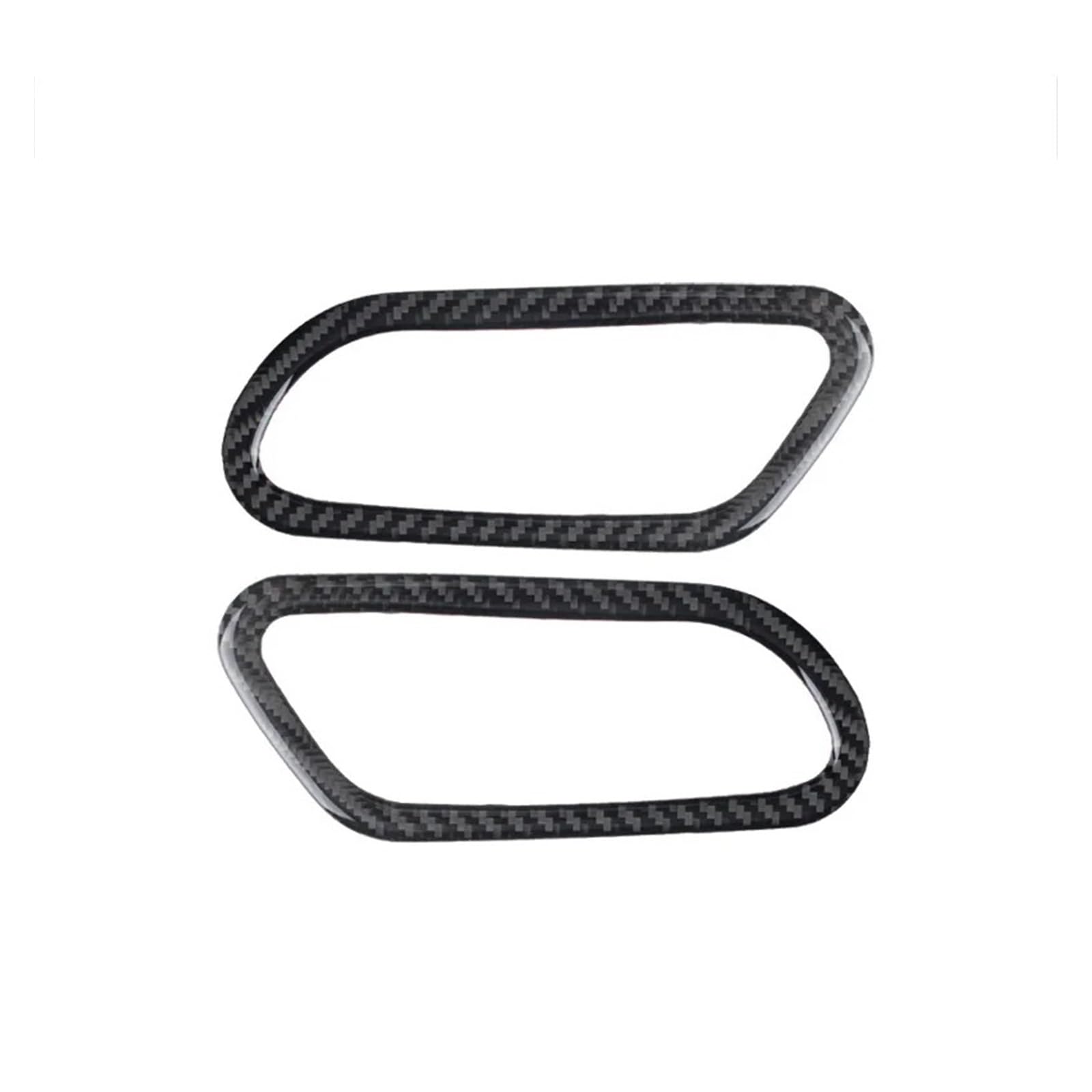 Car Accessory for VW for Scirocco MK3 2009-2016 LHD Car Accessories Carbon Fiber Sticker Door Bowl Interior Trim 2 Pieces Interior Mouldings(C)