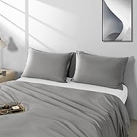 Vista 13 de Paquete de 2 fundas de almohada de microfibra con cremallera, suaves y cómodas, no se encogen, color beige, juego de 2 fundas de almohada estándar