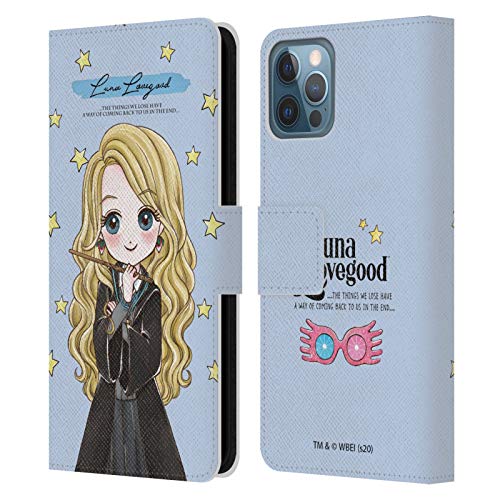 Head Case Designs Officially Licensed Harry Potter Luna Lovegood Deathly Hallows Xxxvii Leather Book Wallet Case Cover Compatible With Apple Iphone 12 / Iphone 12 Pro #TOP4
