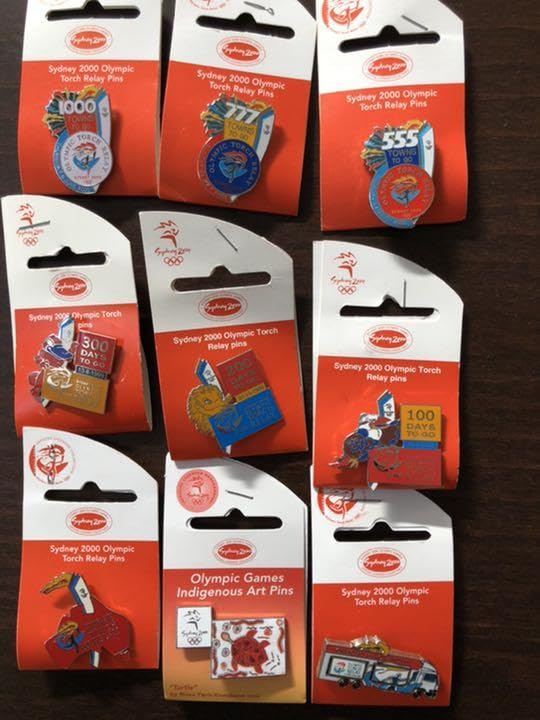 シドニー五輪 聖火リレー ピンバッジ 9個 シドニー五輪 聖火リレー ピンバッジ 9個