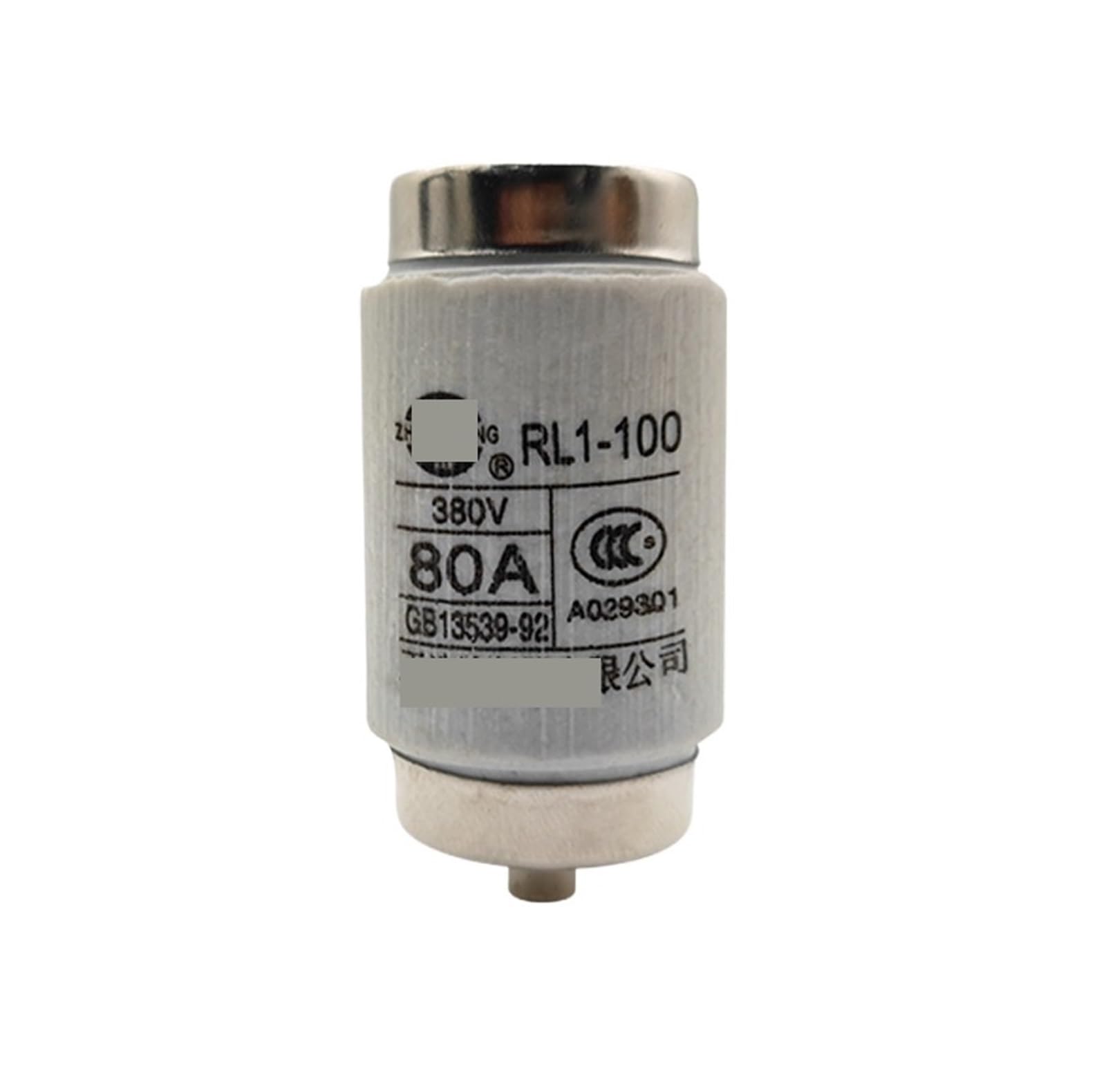Fusible de baja tensión RL1-100 de 380V 80A para tubos portafusibles cerámicos
