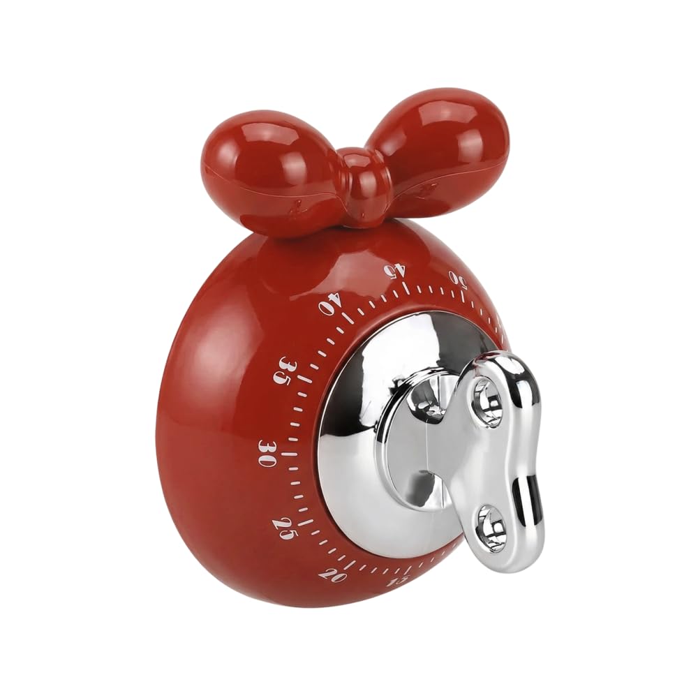Magnetic Kitchen Timer, Mechanical 60 Minutes Countdown Timer with Loud Bell, Portable Kitchen Reminder Alarm for Cooking Study Beauty