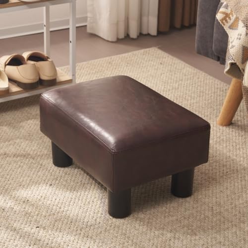 KAGMII オットマン 脚置き スツール コンパクト スモール 高反発 プチスツール 椅子 脚付き 滑り止め スクエア リビング 玄関 寝室