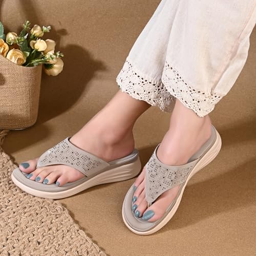 Image of Centrino Women's Sandals | Stylish Slip-On Sandals|Elegant & Trendy Design | Slippers /Flip-Flops|Fashionable Casual & Stylish|Lightweight & Breathable|Outdoor Casual Chappals for Ladies & Girls(9320)