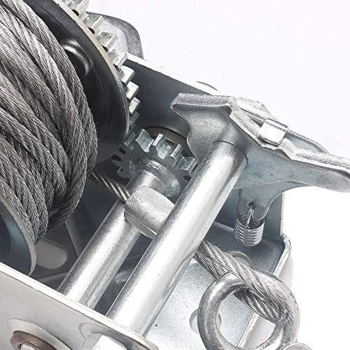 Buy OPENROAD 1600lbs Hand Winch Boat Winch, Hand Crank Winch with 10m