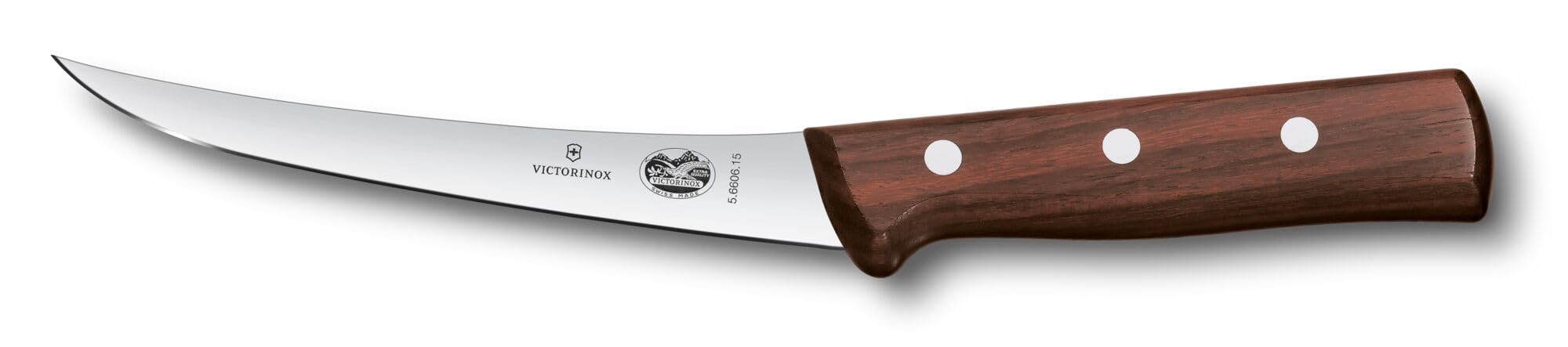 Victorinox Wood 6" Boning Knife, Curved Blade, Semi-stiff, Maple Handle