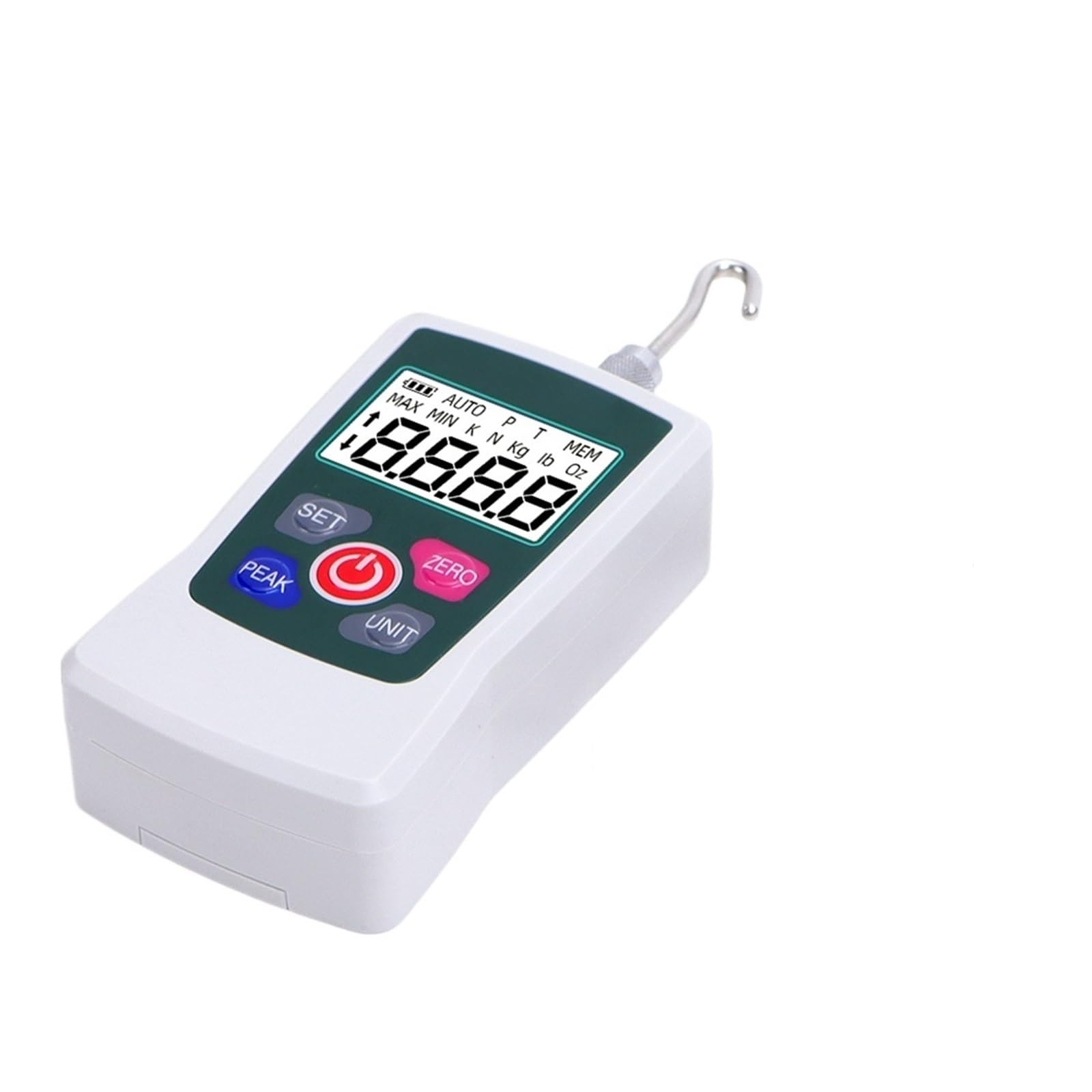 Force Gauge, 500N Digital Force Gauge Spring Push Pull Gauge Portable Push Pull Tester Measuring Instrument Dynamometer Force Test Equipment