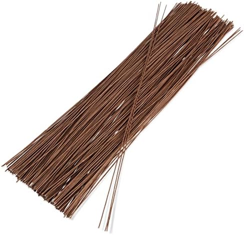 240 Count Brown 18 Gauge Floral Wire Stems for DIY Projects, Artificial Flower Arrangements, Wreath Making, Arts and Crafts Supplies, Wedding Decorations (16 Inches)