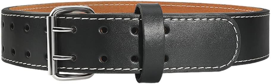 Narrow Fitness Leather Belt Waist Weightlifting Sports Training Powerlifting Belt Men's Leather Waist