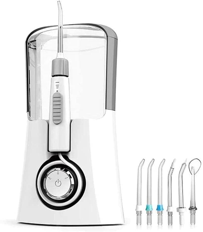 Electric Water Flosser Cordless Dental Oral Irrigator - 3 Modes 6 Tips Rechargeable Dental Oral Irrigator Ultra Water