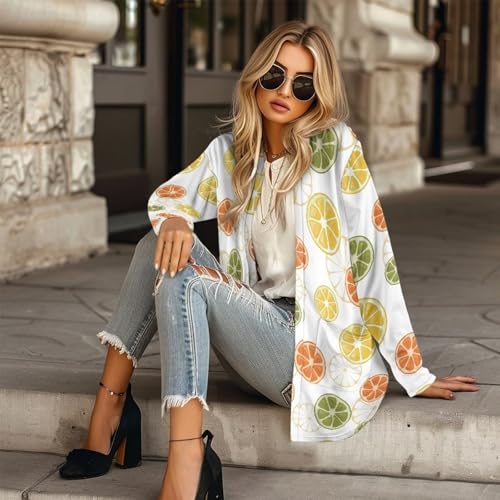 Image of Cardigan for Women Long Sweater Open Front Sweaters Fashion Lightweight Cardigans with Pockets
