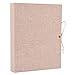 Produktbild ELFGUS Fotoalbum zum Selbstgestalten, Kraft-Seiten Fotoalben Scrapbook Groß zum Einkleben, Leinen Fotobuch Gästebuch Stammbuch mit Geschenkbox, Khaki