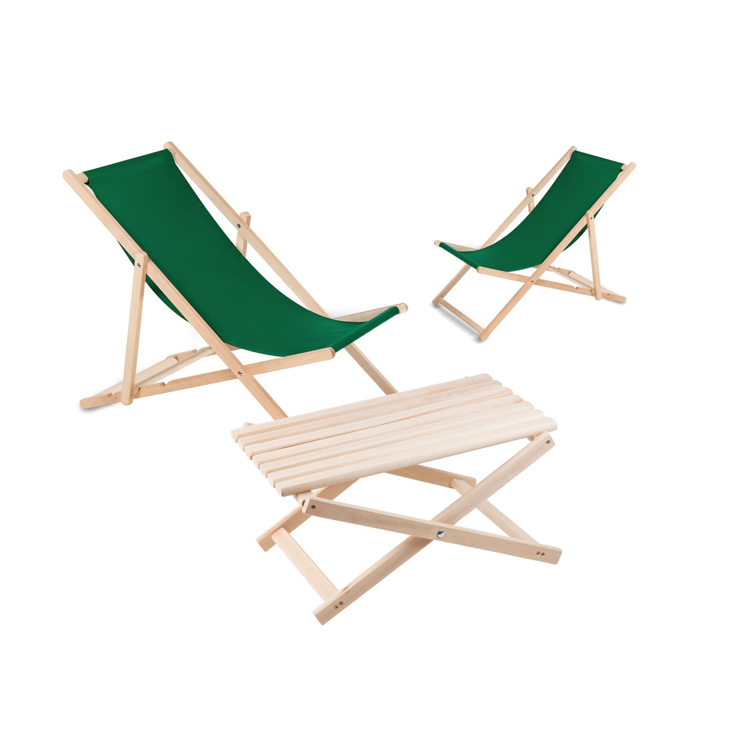 Elegancki Stolik Kawowy, Stolik Boczny do Leżaków Wykonany z Drewna Bukowego, Stolik Idealny na Plażę, do Ogrodu, na Balkon i Taras, Składany Stolik Kempingowy, Stolik Ogrodowy