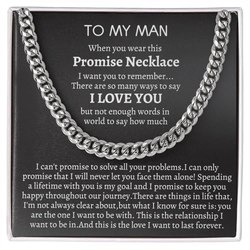 IPINK-To My Man Necklace,Boyfriend Valentines Day...