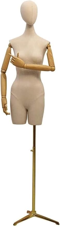 Amazon.com: Soporte de exhibición profesional para tienda de ropa de sastre  con base dorada (color blanco) : Arte y Manualidades