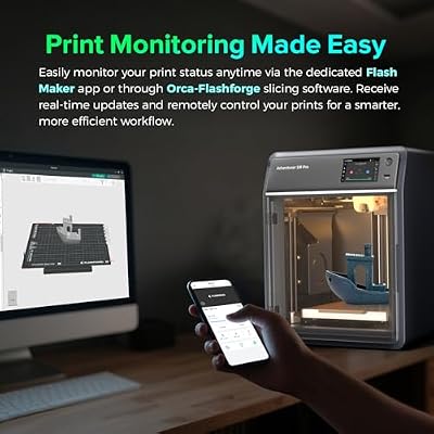FLASHFORGE Camera Kit for Adventurer 5M/Pro/AD5X 3D Printer, Real-time and Remote Monitoring, Compatible with Flash Maker App, 3D Printer Parts for AD5M/AD5M PRO/AD5X