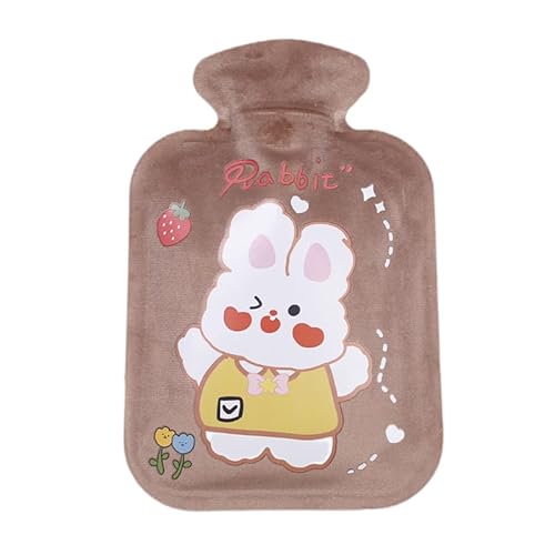 Godfun 湯たんぽ ゆたんぽ お湯入れ 注水式 電気不要 かわいい 柔らか 暖かい ゆたんぽ 水漏れ防止 寒冷対策 疲労緩和 防寒グッズ 手足温め 男女兼用 プレゼント 暖房器具 繰り返し使用可 お湯入れ 保温グッズ Style14-500ml