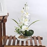 LianLe Orquídea artificial de seda Phalaenopsis artificial para casa o boda