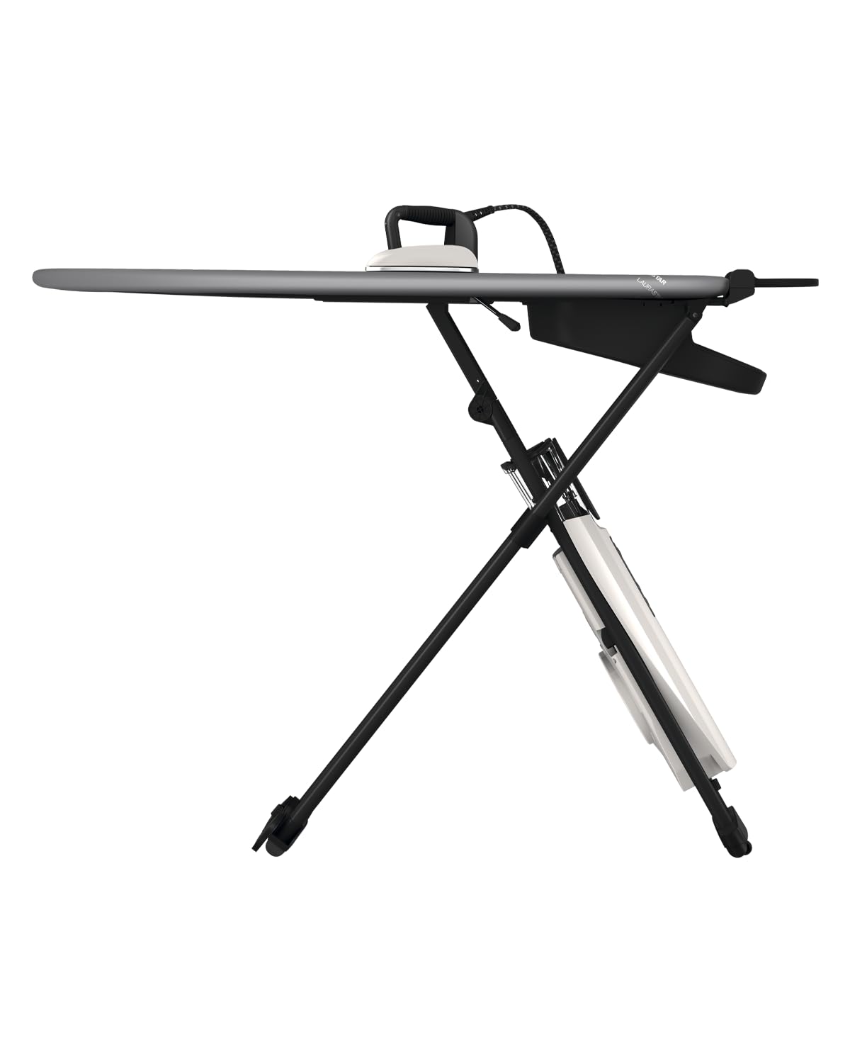 Laurastar Smart D Système de Repassage Avec Fer Professionnel Générateur Vapeur et Table Active Température Unique, Roulettes, Réservoir Amovible