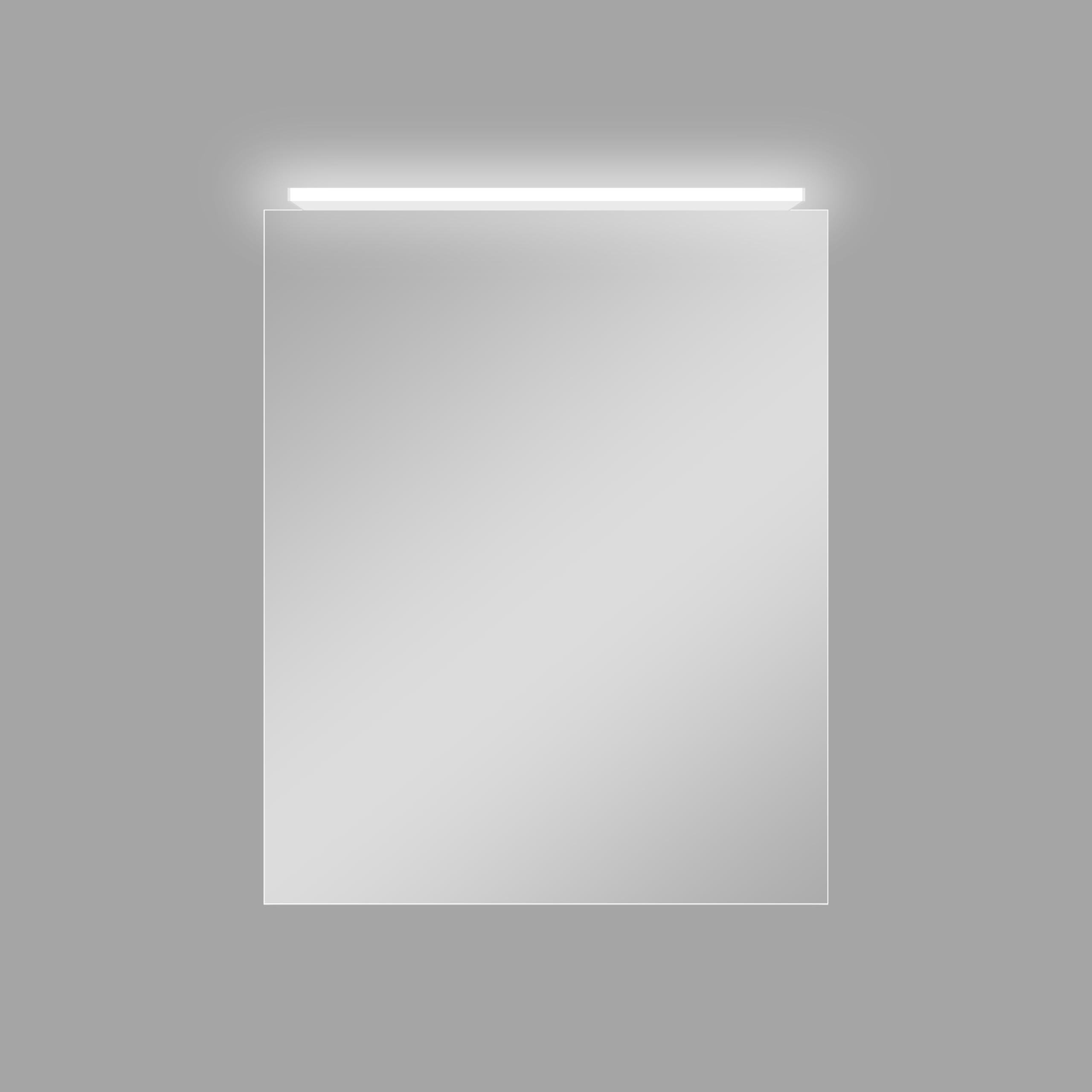 Talos Mirage Spiegelschrank 50 x 60 cm - Spiegelschrank Bad mit LED Beleuchtung - hochwertiger Aluminiumkorpus - Badezimmerspiegelschrank mit neutral weißer Lichtfarbe