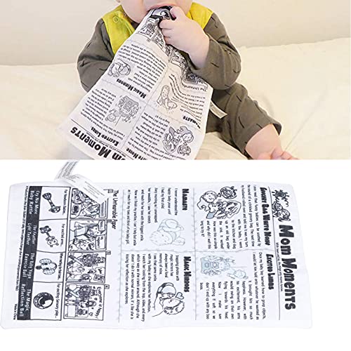 Livro de pano macio, interessante livro de pano para bebê, 26 x 18 cm para conforto bebê para casa (